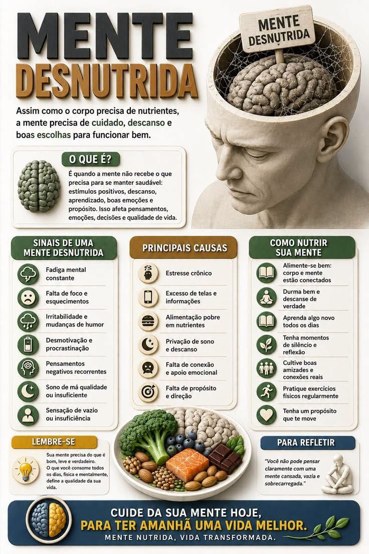 🧠 Você já sentiu que a sua mente está "desnutrida"?